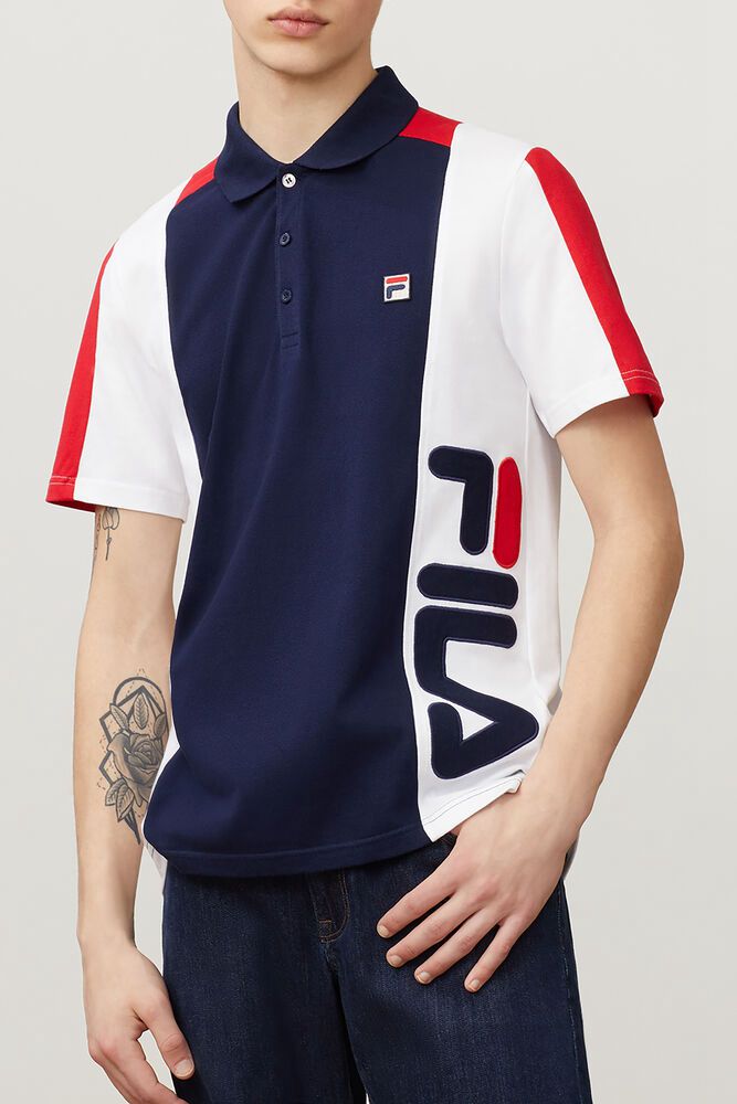 Fila Polo Panske Apache Námornícka Modrá/Biele - WAYDR0413